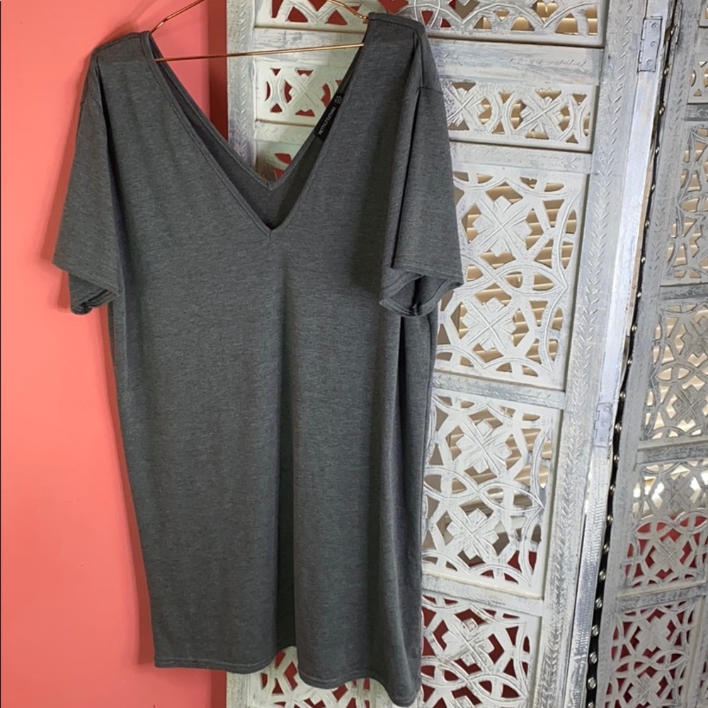Grey T shirt dress